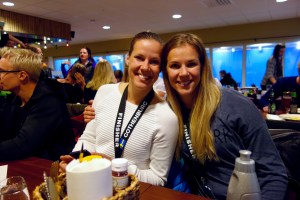 Eating together after the race