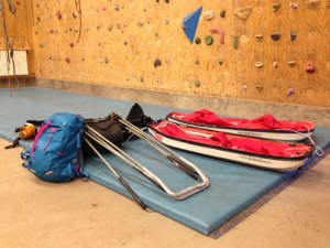 Packning av pulkor, skavklar, selar m.m.